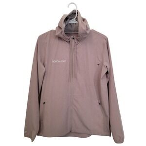 Vuori Outdoor Trainer Shell Women Sz Small VW501 Hazel Mauve UPF 30+ Gorp Hood